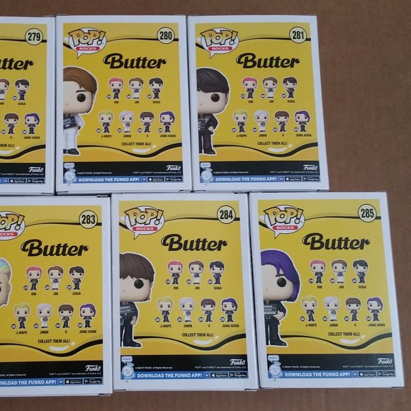 Funko Pop! Rocks BTS WAVE 3 "BUTTER" - FULL SET - Picture 9 of 16
